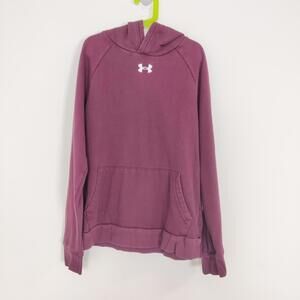 Under Armour Burgundy Hoodie Youth Size Large Unisex